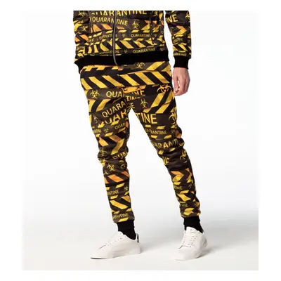 Mr. GUGU & Miss GO Man's Black Quarantine Track Pants PNS-W-548