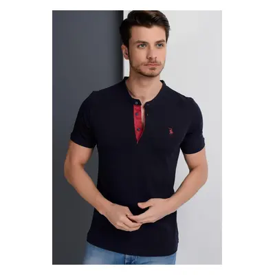 T8560 DEWBERRY T-SHIRT-LIGHT NAVY BLUE