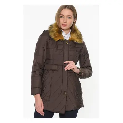 Z6430 DEWBERRY LADIES' COAT-COFFEE