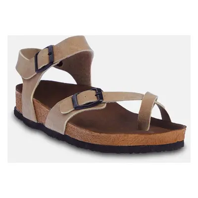 Trendyol Beige Women's Sandals with Toe Strap