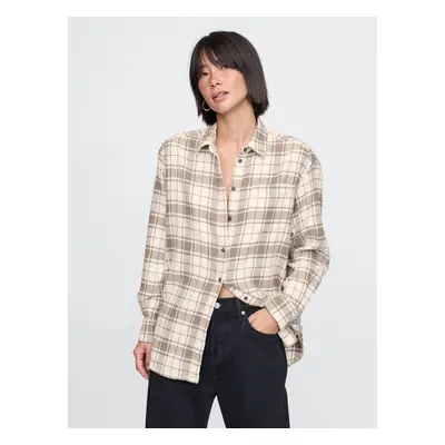 GAP Oversize flanelová košile Big Shirt - Dámské