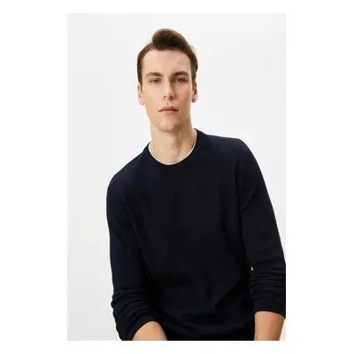 Koton Men's Navy Blue Sweater