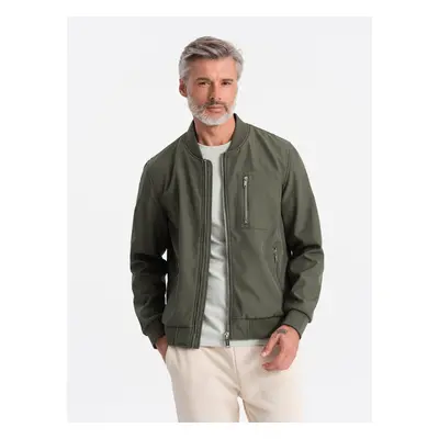 Ombre Men's fleece bomber jacket