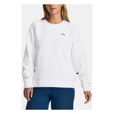 Under Armour Mikina Unstoppable Flc Crew-WHT - Dámské