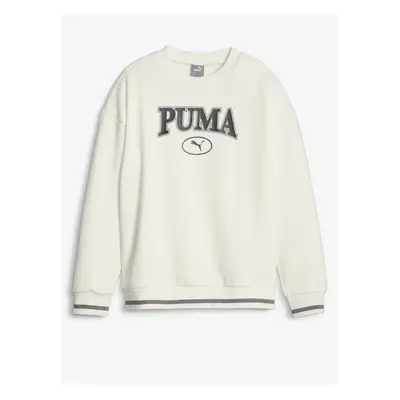 Krémová holčičí mikina Puma Squad Crew - Holky