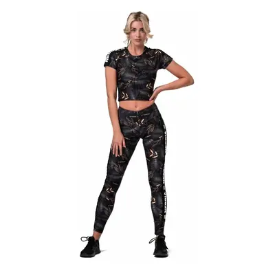 Dámské tričko Nebbia Ocean Selected Crop top Active volcanic black