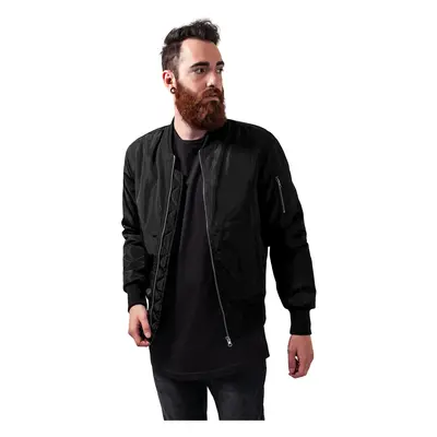 2-Tone Bomber Jacket blk/blk