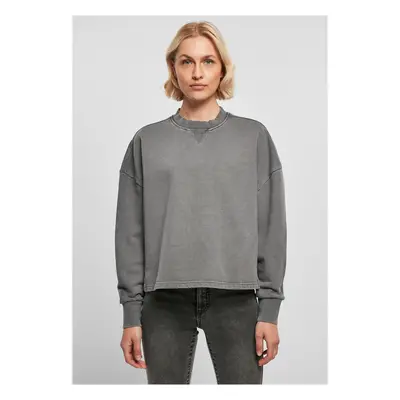 Dámy Heavy Terry Garment Dye Crewneck darkshadow