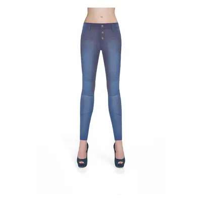 Bas Bleu Women's AVRIL denim trousers hand-wiped with stitching