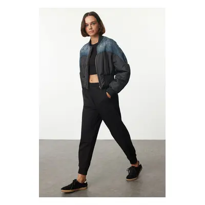 Trendyol Black Basic Jogger Thick Knitted Sweatpants