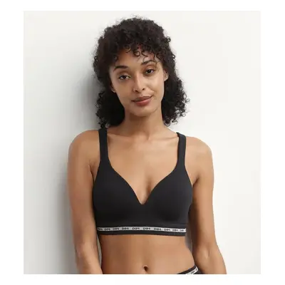 DIM ICONS PADDED SEAMLESS BRA - Women's Reinforced Bra - Black