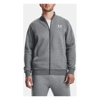 Under Armour Bunda UA Essential Flc Track Jkt-GRY - Pánské