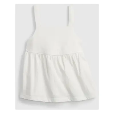 GAP Dětský top peplum knit tank - Holky