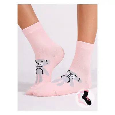 Yoclub Kids's Girls' Socks Teddy 3-Pack SKA-0157G-A600