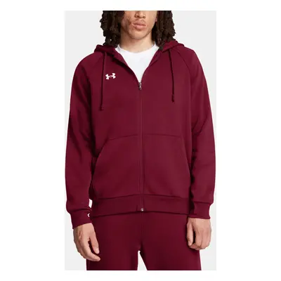 Pánská mikina Under Armour UA Rival Fleece FZ Hoodie-RED - Pánské