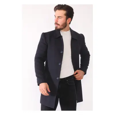 PLT8364 DEWBERRY MEN'S COAT-NAVY BLUE