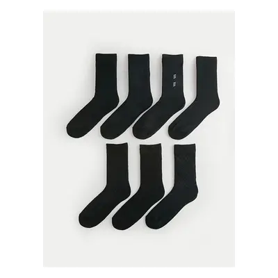 LC Waikiki MEN'S PATTERNED 7-PACK SOCKET SOCKS