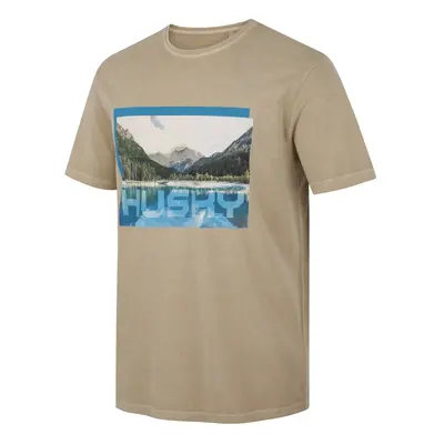 Pánské bavlněné triko HUSKY Tee Lake beige