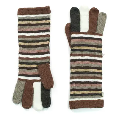 Art Of Polo Woman's Gloves rk13435-4 Brown/Multicolor