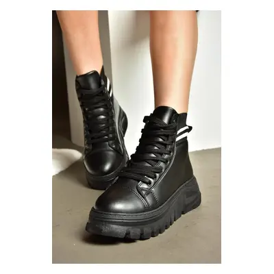 Fox Shoes R250660009 Black Thick Soled Women's Boots