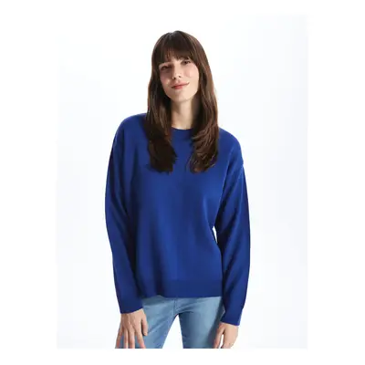 LC Waikiki Crew Neck Plain Long Sleeve Oversize Women's Knitwear Sweater