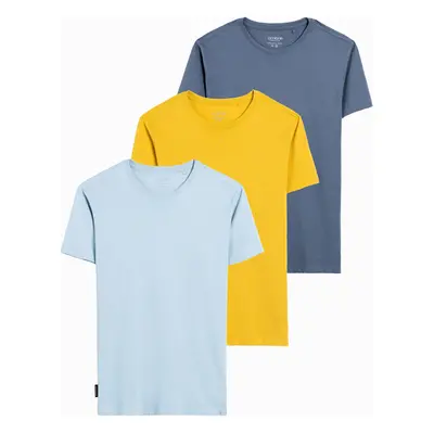 Ombre BASIC 3-pack cotton t-shirt set