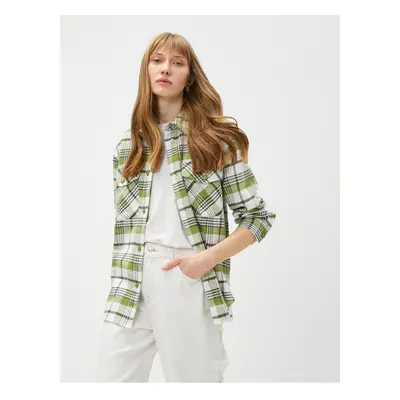 Koton Lumberjack Shirt with Pockets and Snaps