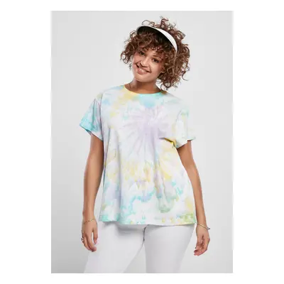 Dámské tričko Tie Dye Boyfriend Tee pastelové