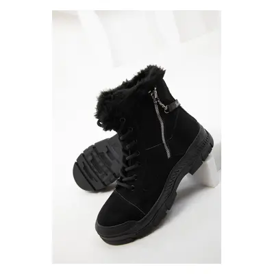 Soho Black Suede Women's Boots & Bootie