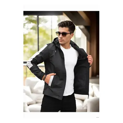 84690 Dewberry Seasonal Mens Jacket-BLACK-BEIGE