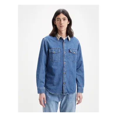 Levi&#39;s Modrá pánská džínová košile Levi's® Western - Pánské