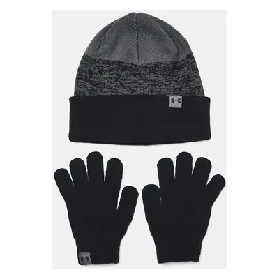 Under Armour Čepice B's Beanie & Glove Combo-BLK - Kluci