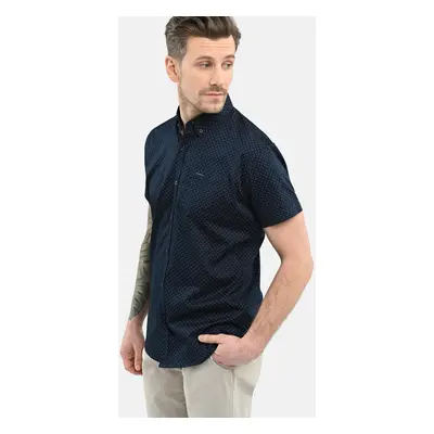 Volcano Man's Shirt C-HOBART Navy Blue