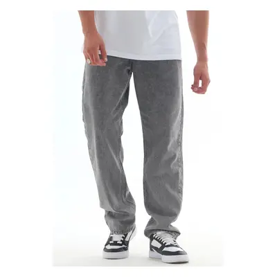 52334 Dewberry Baggy Fit Relaxed Cut Hlt Loose Mens Jeans-GREY