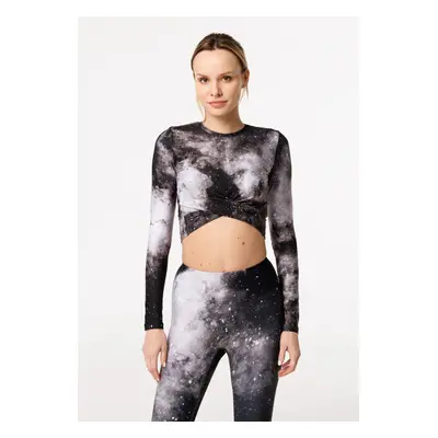 Bittersweet Paris Woman's Dark Nebula Gaia Longsleeve Top GLT-C-Print BSP1164