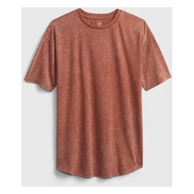 GAP Dětské tričko teen curved hem t-shirt - Kluci