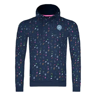 Pánská mikina BIDI BADU Napo Lifestyle Hoody Dark Blue