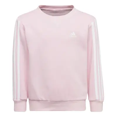 Dětská mikina adidas Essentials 3-Stripes Crew Neck Clear Pink