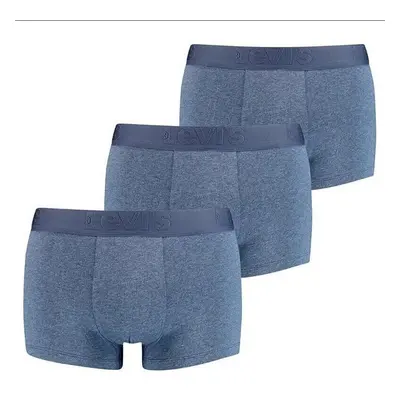 3PACK pánské boxerky Levis modré