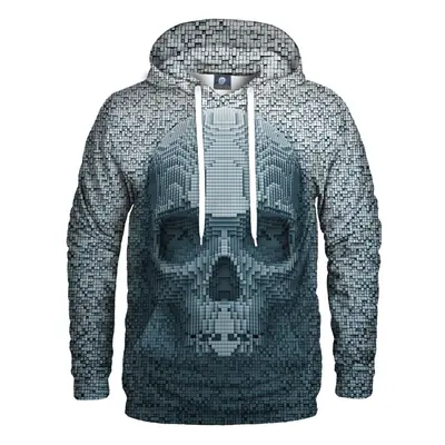 Aloha From Deer Unisex's Pixel Skull Hoodie H-K AFD343