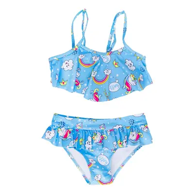 Yoclub Kids's Girls' Two-Piece Swimming Costume LKD-0030G-A100