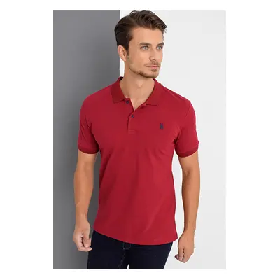 T8561 DEWBERRY MEN'S TSHIRT-BURGUNDY