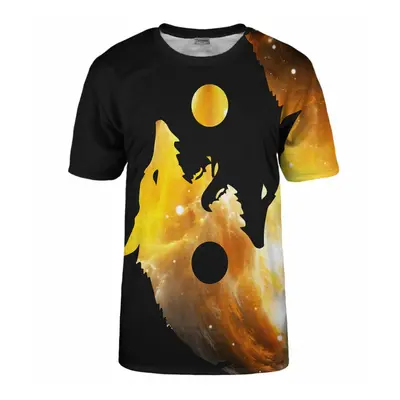 Bittersweet Paris Unisex's Yin Yang Wolf T-Shirt Tsh Bsp597