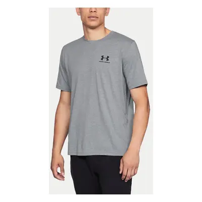 Pánské tričko Under Armour Sportstyle Left Chest Ss Grey