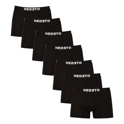 7PACK pánské boxerky Nedeto černé