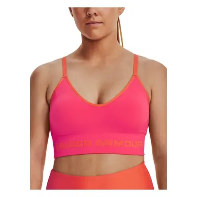 Under Armour Podprsenka UA Seamless Low Long Rib-PNK - Dámské