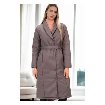 Z6688 DEWBERRY WOMEN'S COAT-ANTHRACITE-1