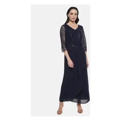 Potis & Verso Woman's Dress Marlena Navy Blue