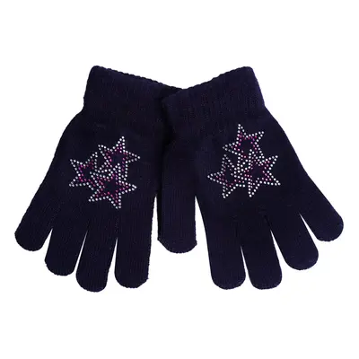 Yoclub Kids's Gloves RED-0216G-A250-003 Navy Blue