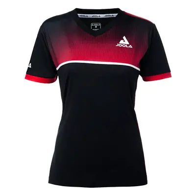 Dámské tričko Joola Lady Shirt Edge Black/Red